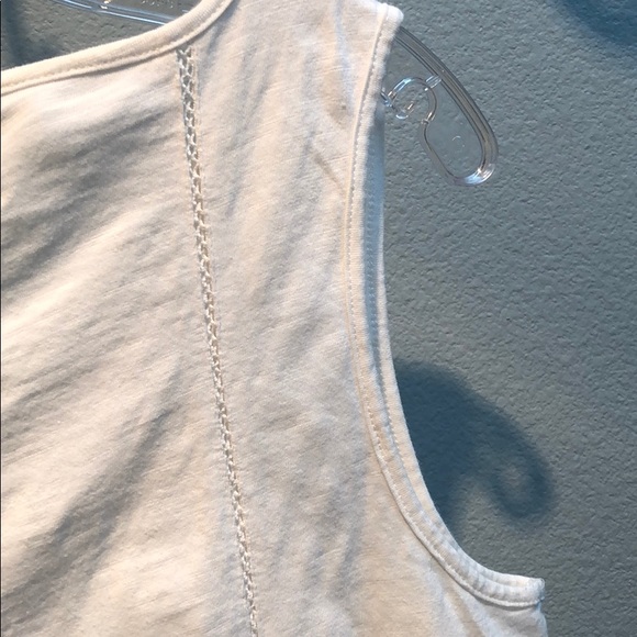 ADIVA white embroidered cotton tank size L - Picture 7 of 8